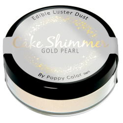 Gold Pearl Cake Shimmer By Poppy Paints Edible Luster Dust