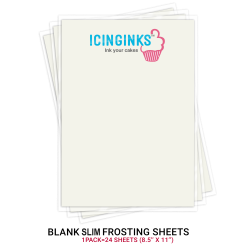 Icinginks Prime Edible SLIM Frosting Sheets FDA approved, Gluten, allergen free (8.5”X11
