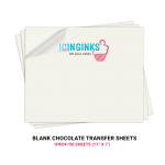 Unprinted Chocolate Transfer Sheets (ready for print) - includes 25 transfer  sheets - Inkedibles