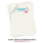 Icinginks™ Prime Blank Chocolate Transfer Sheets A4 size - Pack of 25 Transfer Sheets ( 8.5