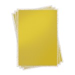 Icinginks FLEXFROST Shimmer Gold Edible Fabric Sheets (8.5" X 11") Pack - 12 sheets A4 size