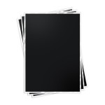 Icinginks™ Superior THIN BLACK Color Edible Frosting Sheets (8.5" X 11") Pack - 24 sheets A4 size