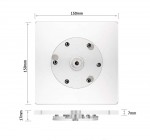 Icinginks Acrylic Cookie Decorating Turntable Swivel for Sugar Cookies, cupcakes Royal Icing With Anti-Slip Silicone Mat