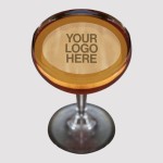 Icinginks Custom Printed Cocktail Toppers 3" inch Circle Minimum Order 12 Circles - Clear Toppers