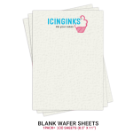 Icinginks™ Prime Blank Edible Wafer Sheets Pack (8.5”X11