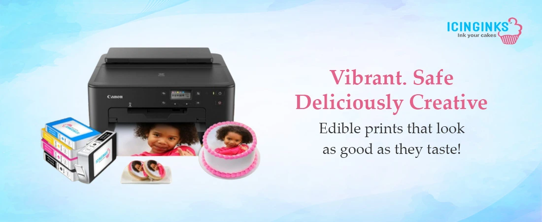 Vibrant edible prints bring desserts to life with rich color and flawless detail.