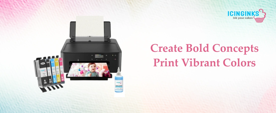 Premium edible ink and frosting sheets from Icinginks for professional edible printing 