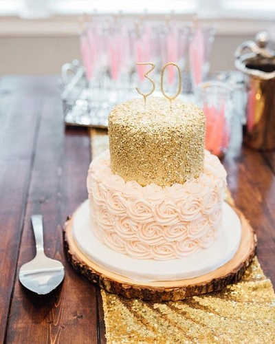 Top 10 Gold Edible Luster Cake Designs for Weddings & Birthdays