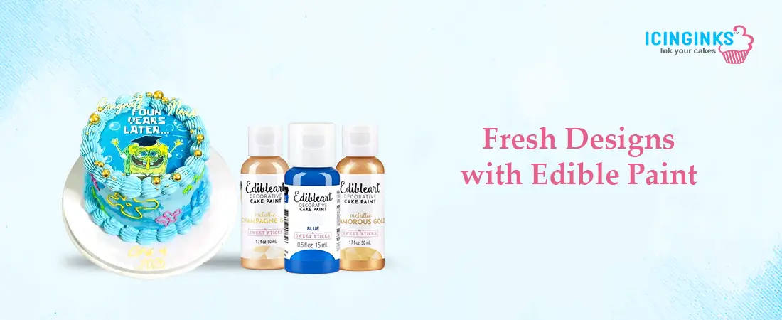 A modern edible cake printer printing a detailed image on an edible sheet for cake decoration.