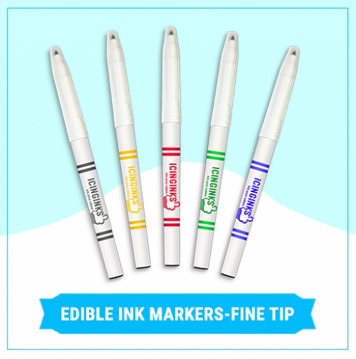 Design Your Cake with Fine Tip Edible Markers