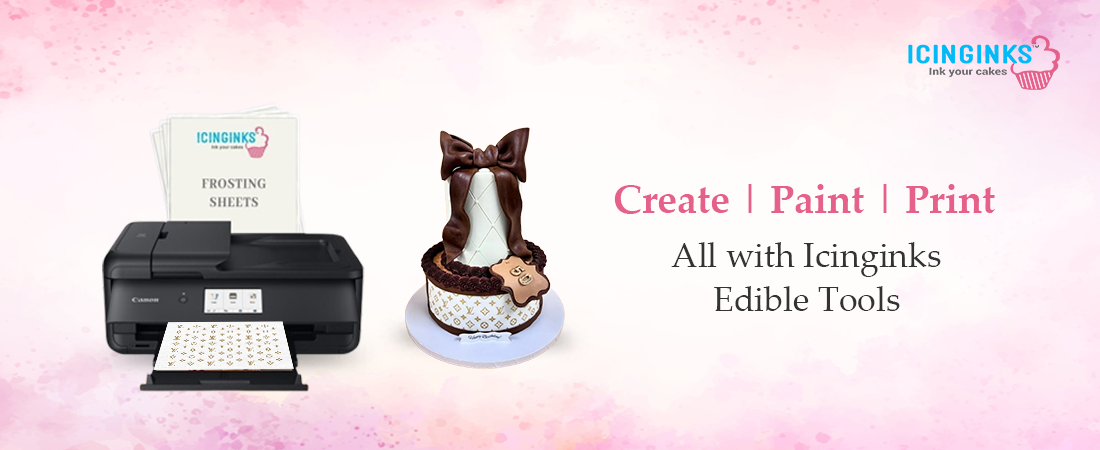 Bring your cakes to life with Icinginks edible cake paint and printers. 