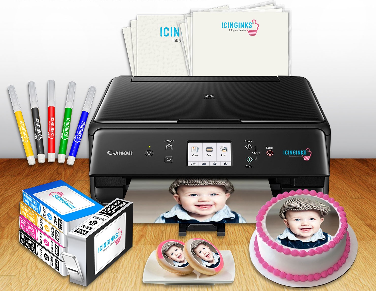 How to Use Edible Ink to Print Pictures on Cake or Food