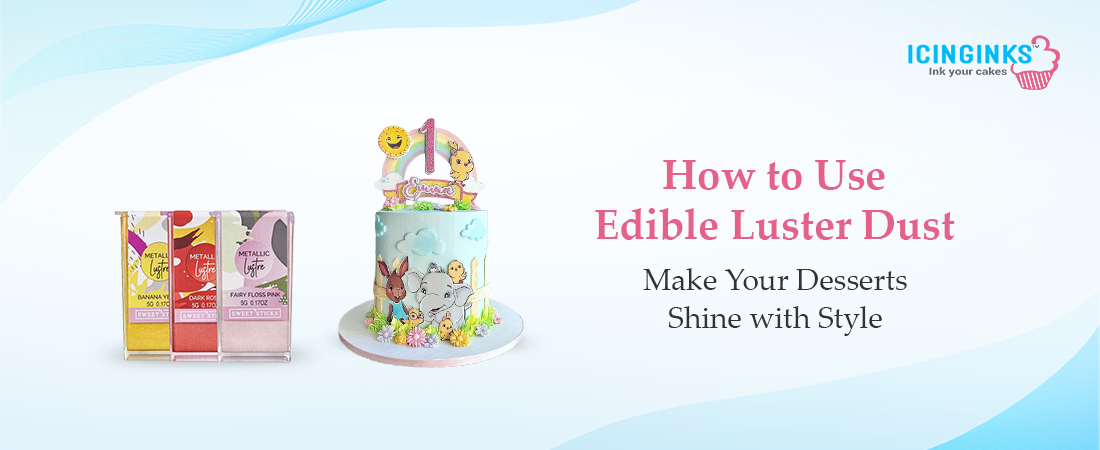 Learn how to apply edible luster dust for dazzling dessert designs.