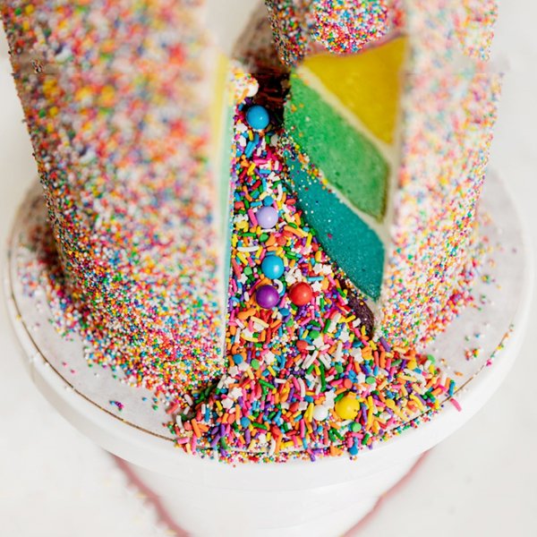 Confetti Explosion Cake