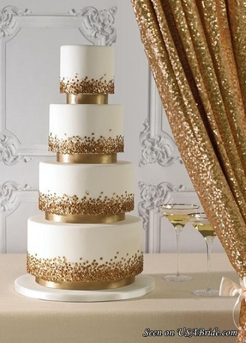 Top 10 Gold Edible Luster Cake Designs for Weddings & Birthdays