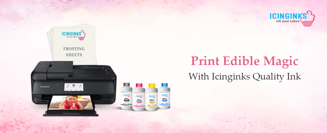 Upgrade your prints with Icinginks edible ink cartridge for stunning results. 