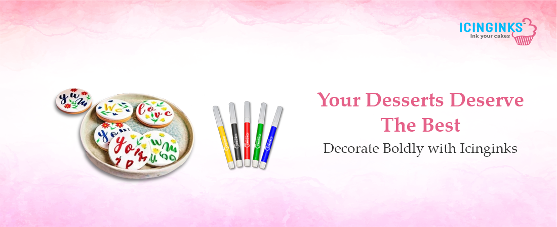 Add color and creativity to every dessert with the Icinginks edible marker pen. 