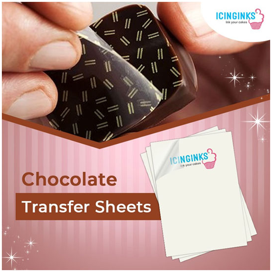 Chocolate Transfer Sheets Pack of 4 Sheets