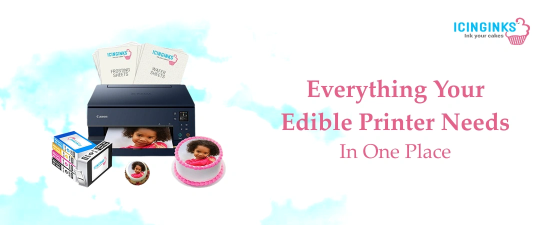 Icinginks edible ink printer cartridges and frosting sheets for cake decorating