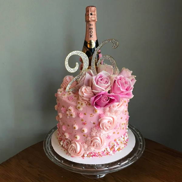 Champagne Bottle Cake