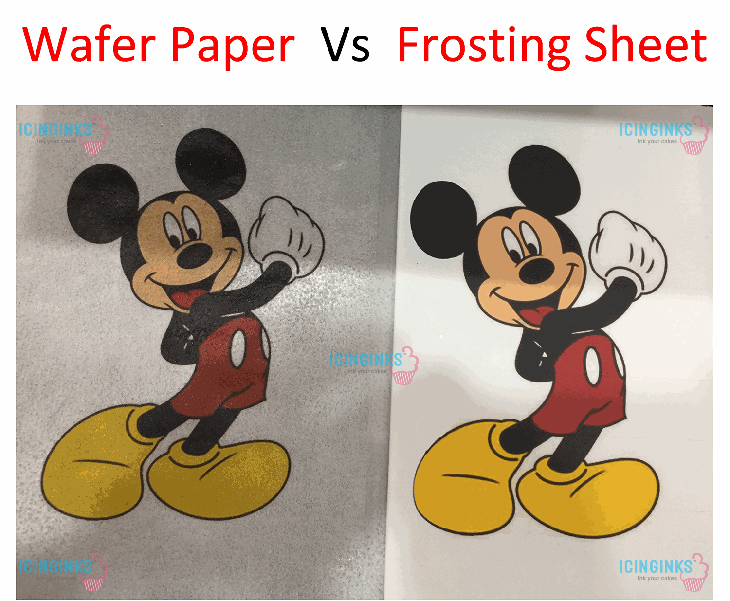 Wafer Sheet Vs Frosting Sheets