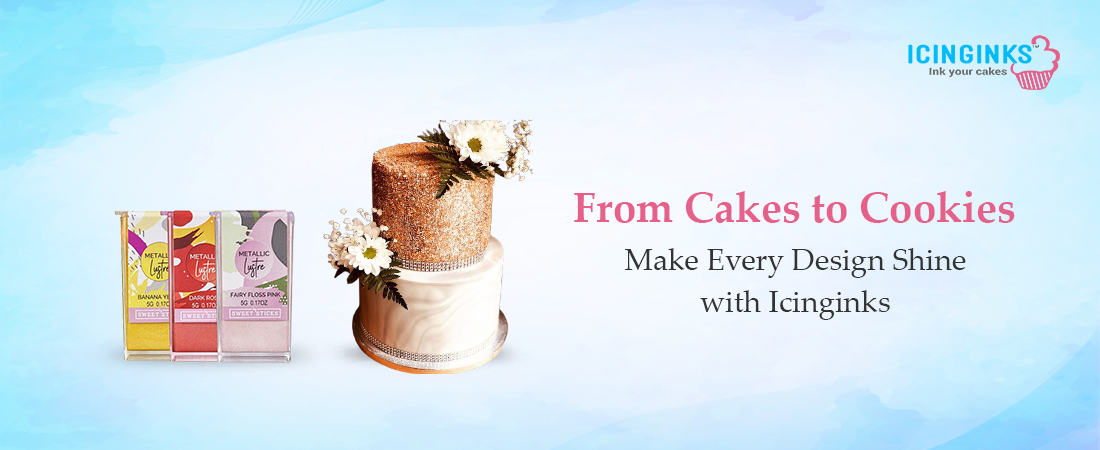 Add sparkle and shine to every detail with Icinginks’ edible luster dust. 