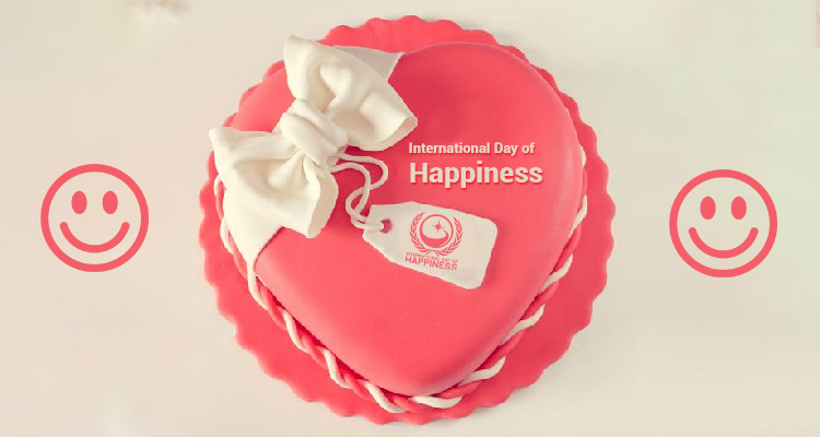 Edible cake of happiness